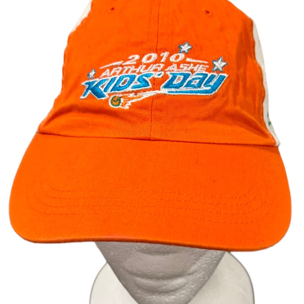 US OPEN 2010 kids day like new commemorative white orange cotton cap